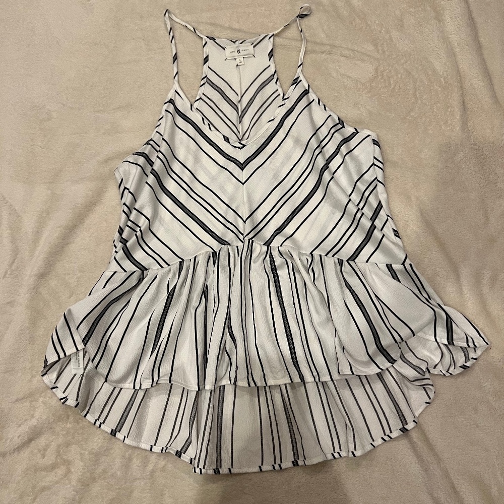 LOU AND GRAY Peplum blouse Size L